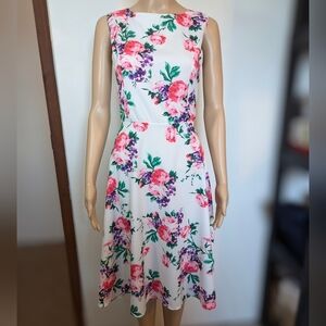 Floral Fit To Flare Dress
